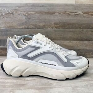 Under Armour HOVR Aura Ripstop Men's Size 9 White Halo Gray Running Shoes